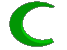 Green Spinning Crescent
